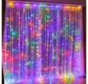 Wrischan Lichtervorhang 3x3m bunt 300 LED USB Fernbedienung Bild 2
