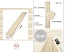 IKHEMalarka 3D Wandpaneel XPS Holzoptik Marmor Imitat 120 Stk Bild 3