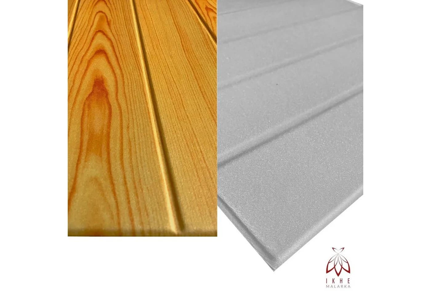 IKHEMalarka 3D Wandpaneel Holzoptik 0,25 qm 50x50 cm 3 mm - Bild 5