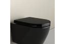 Bernstein WC-Sitz U1002 Komplett-Set Schwarz D-Form Absenkautomatik LED-Licht Bild 2