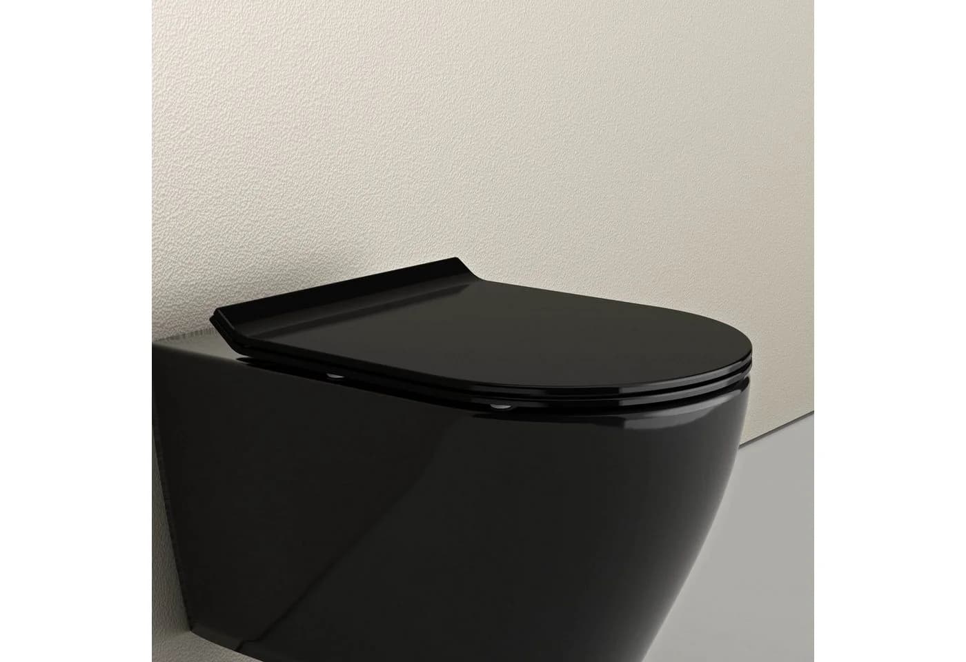 Bernstein WC-Sitz U2019 Schwarz D-Form Soft-Close - Bild 2