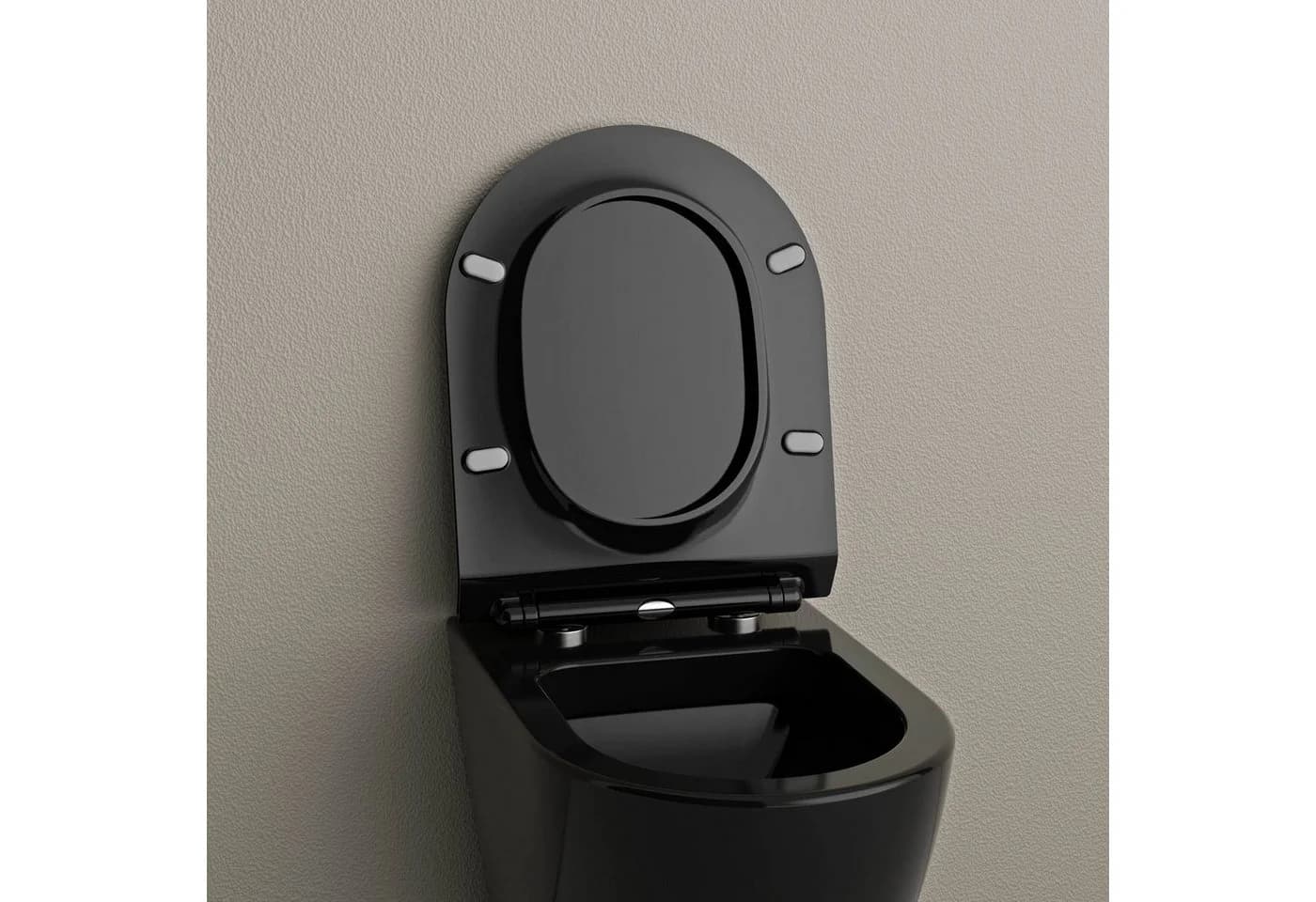 Bernstein WC-Sitz U2019 Schwarz D-Form Soft-Close - Bild 3
