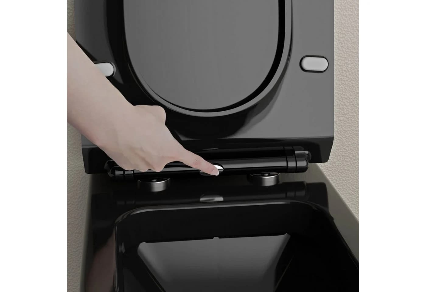 Bernstein WC-Sitz U2019 Schwarz D-Form Soft-Close - Bild 4