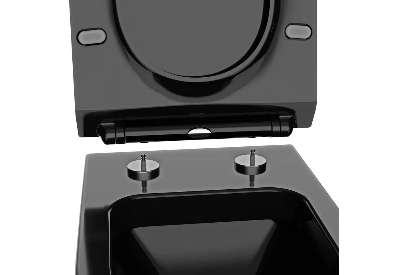 Bernstein WC-Sitz U2019 Schwarz D-Form Soft-Close - Bild 5