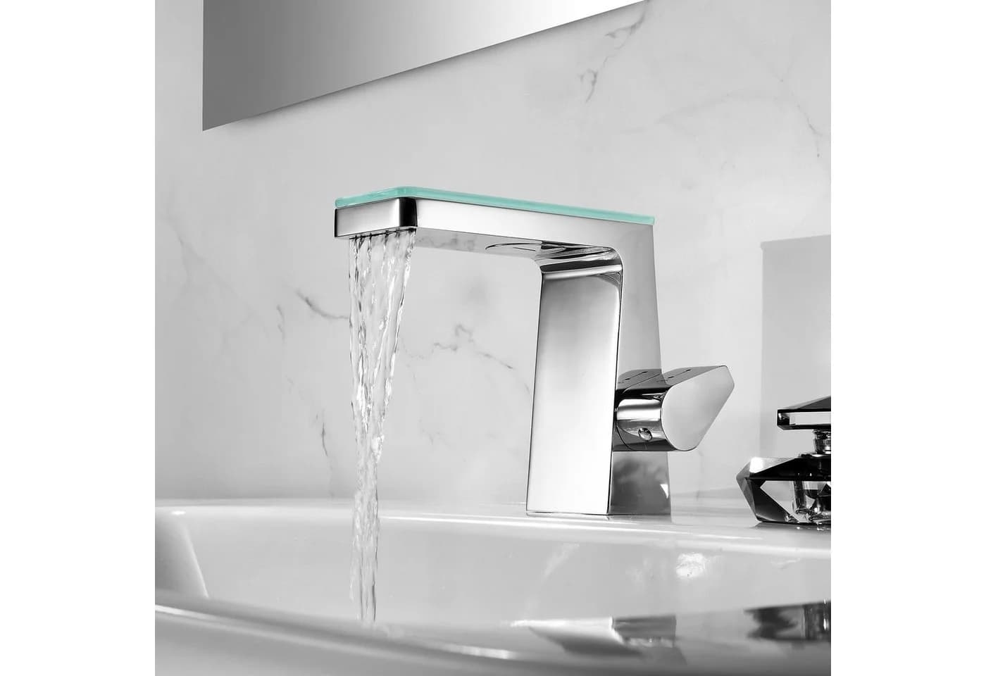 Bernstein Waschtischarmatur NT7320 Wasserfall Gunmetal - Bild 4
