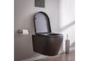 Wand-Hänge-WC Modern Schwarz Matt Bild 3