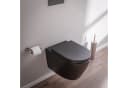 Wand-Hänge-WC Modern Schwarz Matt Bild 4