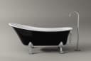 Bernstein Badewanne Paris Schwarz Retro-Design 176x71x77 cm Bild 3