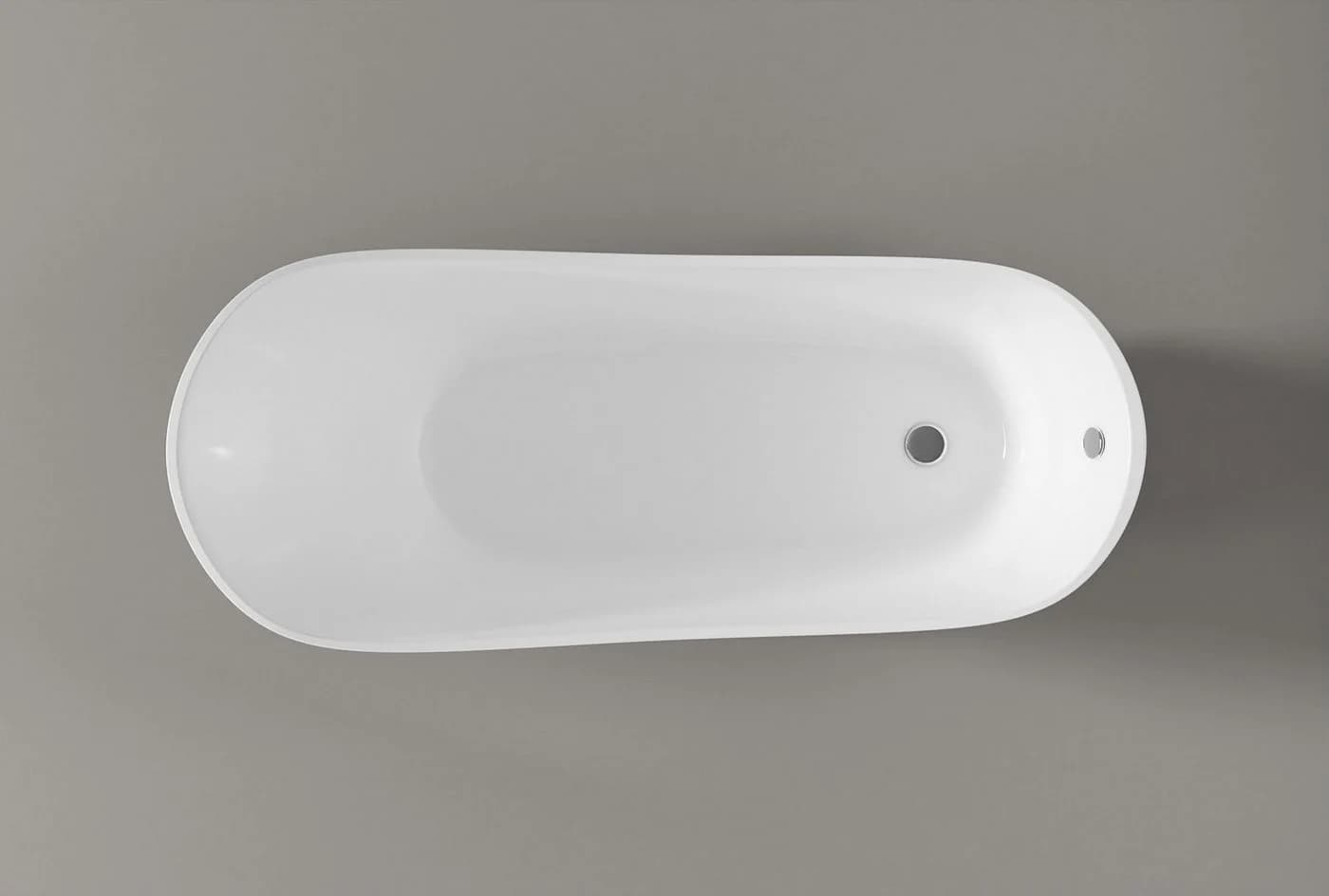Bernstein Badewanne Paris Schwarz Retro-Design 176x71x77 cm - Bild 4