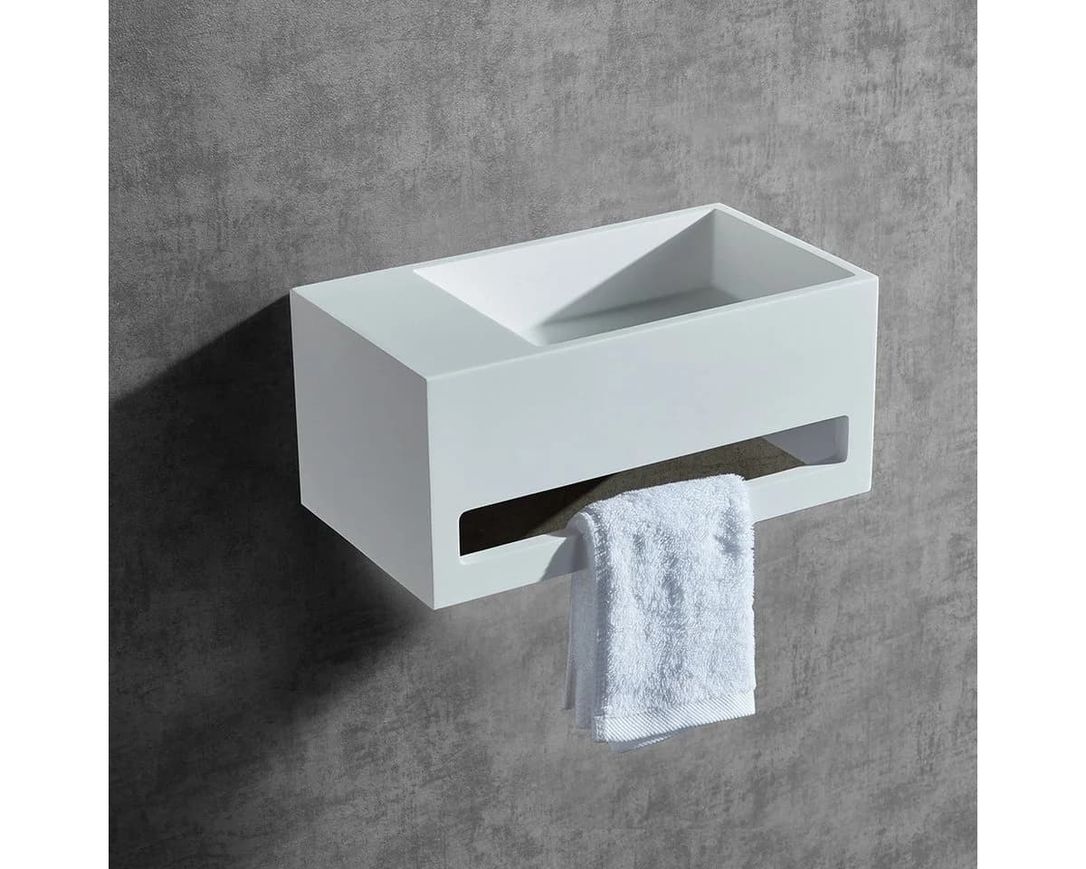 Bernstein Wandwaschbecken BA2105 Weiß matt mit Ablage - Bild 2