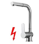 Tuganna Spültischarmatur Niederdruck Chrom mit ausziehbarer Geschirrbrause Bild 3