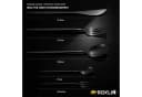 Roxlin Besteck-Set 30-teilig Edelstahl Schwarz Gold Rosa Silber Modern Elegant Bild 3