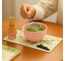Roxlin Matcha-Set 7-teilig Keramik Bambus-Besen Rosa Bild 3
