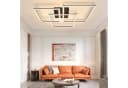 ZMH LED Deckenleuchte Dreifaches Quadratisches Design Kristall 82W Dimmbar Bild 4
