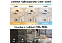 ZMH LED Deckenleuchte Schlafzimmerlampe Modern Blume 46W Bild 4
