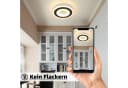 ZMH LED Deckenleuchte Schwarz und Weiß Flurlampe 24cm Bild 4