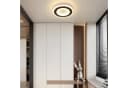 ZMH LED Deckenleuchte Schwarz und Weiß Flurlampe 24cm Bild 5