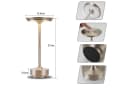 ZMH LED Tischleuchte Kabellos Nachttischlampe Touch Dimmbar 3000-6500K Bild 5