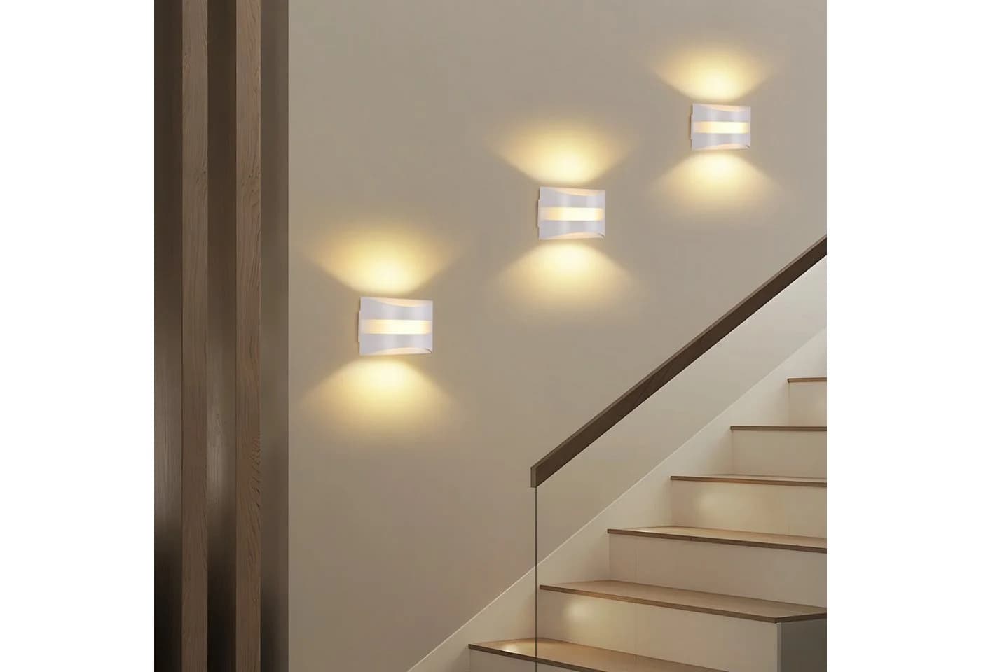 ZMH LED Wandleuchte Modern Design Warmweiß 3000K - Bild 4