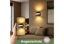 ZMH LED Wandleuchte Schwarz Modern Design 3000K Warmweiß Bild 5