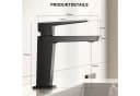 radelldar Waschtischarmatur Edelstahl Schwarz Gold Anti-Spritz Bild 1