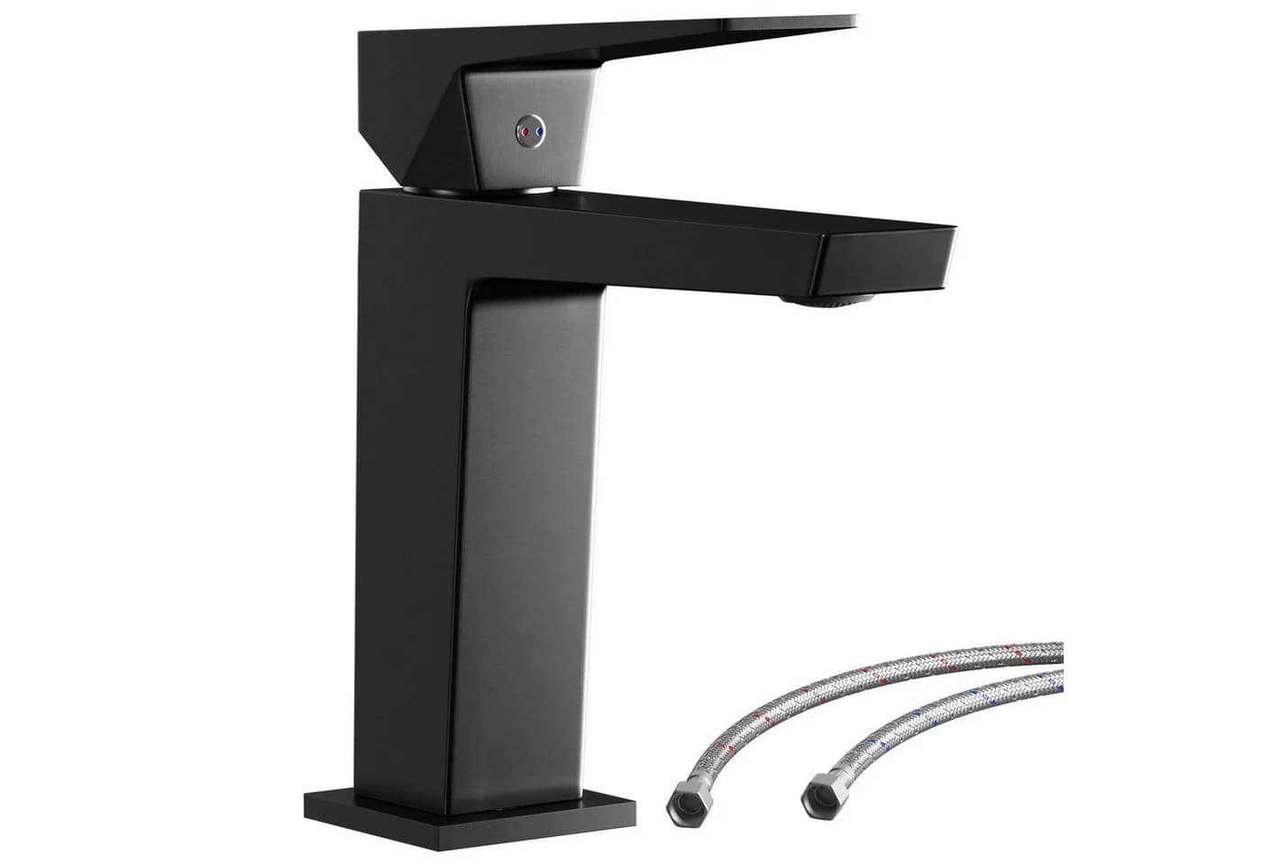 radelldar Waschtischarmatur Edelstahl Schwarz Gold Anti-Spritz - Bild 2