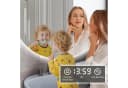 PESENXAN LED Badspiegel rund 60cm Silber dimmbar Anti-Beschlag Uhr Bild 1