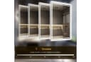 PESENXAN Badspiegel mit Beleuchtung LED Spiegel Silber 50x70cm Bild 5