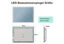 GIMBELEN Badspiegel mit LED, Touchschalter & Steckdose Bild 1