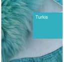 Provellus Fellteppich Öko Lammfell Türkis Hellblau L-XL Bild 2