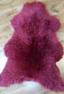 Provellus Fellteppich Bordeaux Rot Lammfell Schaffell Bild 4