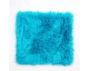 Provellus Sitzkissen Vegane Felloptik 40x40 cm Blau Bild 2