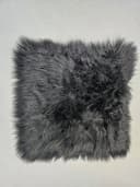 Provellus Sitzkissen Vegane Felloptik Schwarz 40x40 cm Bild 4