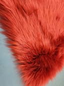 Provellus Sitzkissen Vegane Felloptik Rot 40x40 cm Bild 5