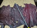 Provellus Lederteppich Ziegenleder Nappa Schwarz-Rot 1qm Bild 1