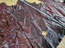 Provellus Lederteppich Ziegenleder Nappa Schwarz-Rot 1qm Bild 4