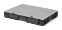 1a-Topstore Aufbewahrungsbox Grau Stapelbar mit transparentem Deckel Bild 2