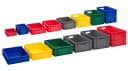 1a-Topstore Aufbewahrungsbox Grau Stapelbar mit transparentem Deckel Bild 3