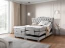 Fun Möbel Boxspringbett FAUSTO Elektrisch mit Topper Stoff Wind Bild 4