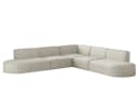 Fun Möbel Ecksofa PALMA Universal Beige Holz Bild 1