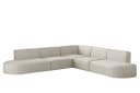 Fun Möbel Ecksofa PALMA Universal Beige Holz Bild 5