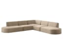 Fun Möbel Ecksofa PALMA Universal Beige Stoff Bild 1