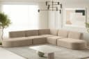 Fun Möbel Ecksofa PALMA Universal Beige Stoff Bild 2