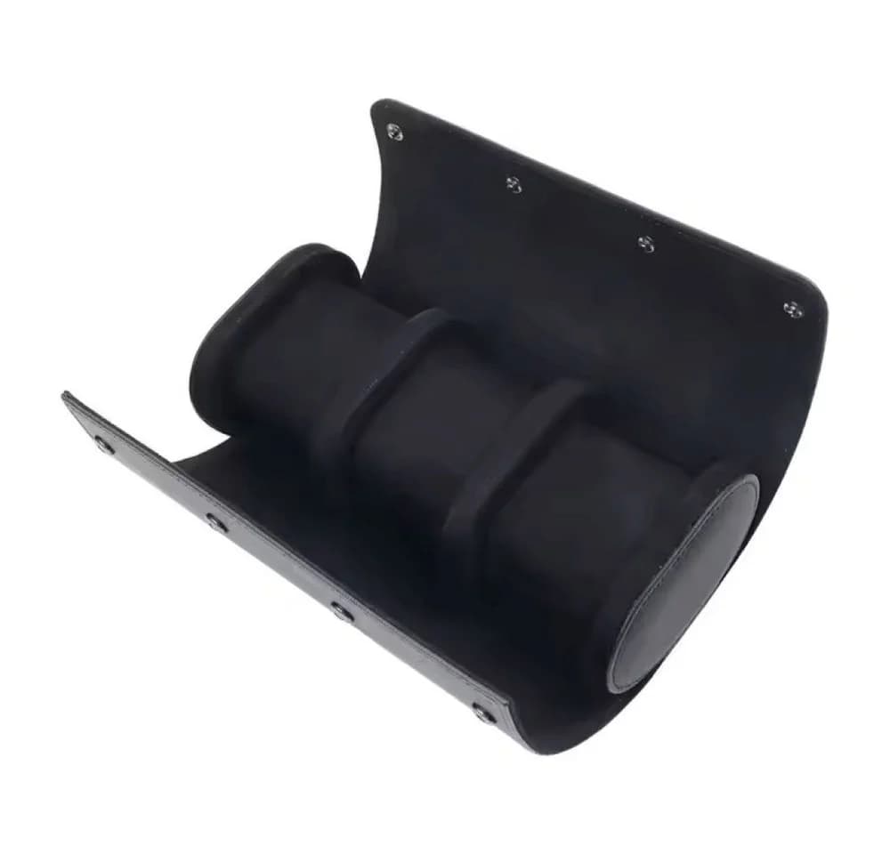 Tidy Uhrenbox für 3 Uhren PU-Leder Schwarz mit herausnehmbaren Kissen - Bild 2