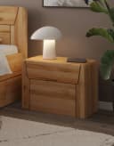 Home Affaire Nachtkonsole Vouillé Massivholz Wildeiche Kernbuche Braun Bild 1