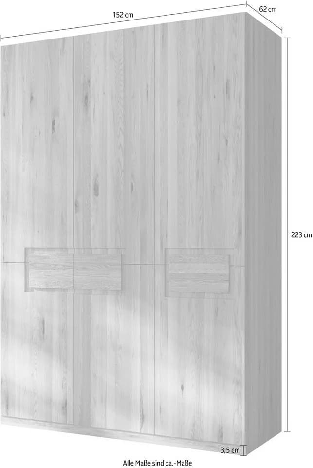 Home Affaire Kleiderschrank Léopoldine Massivholz Kernbuche Braun - Bild 3