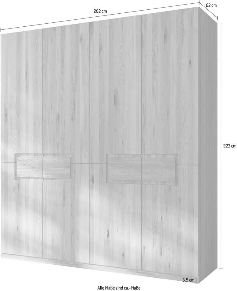 Home Affaire Kleiderschrank Léopoldine Massivholz Kernbuche Braun - Bild 3