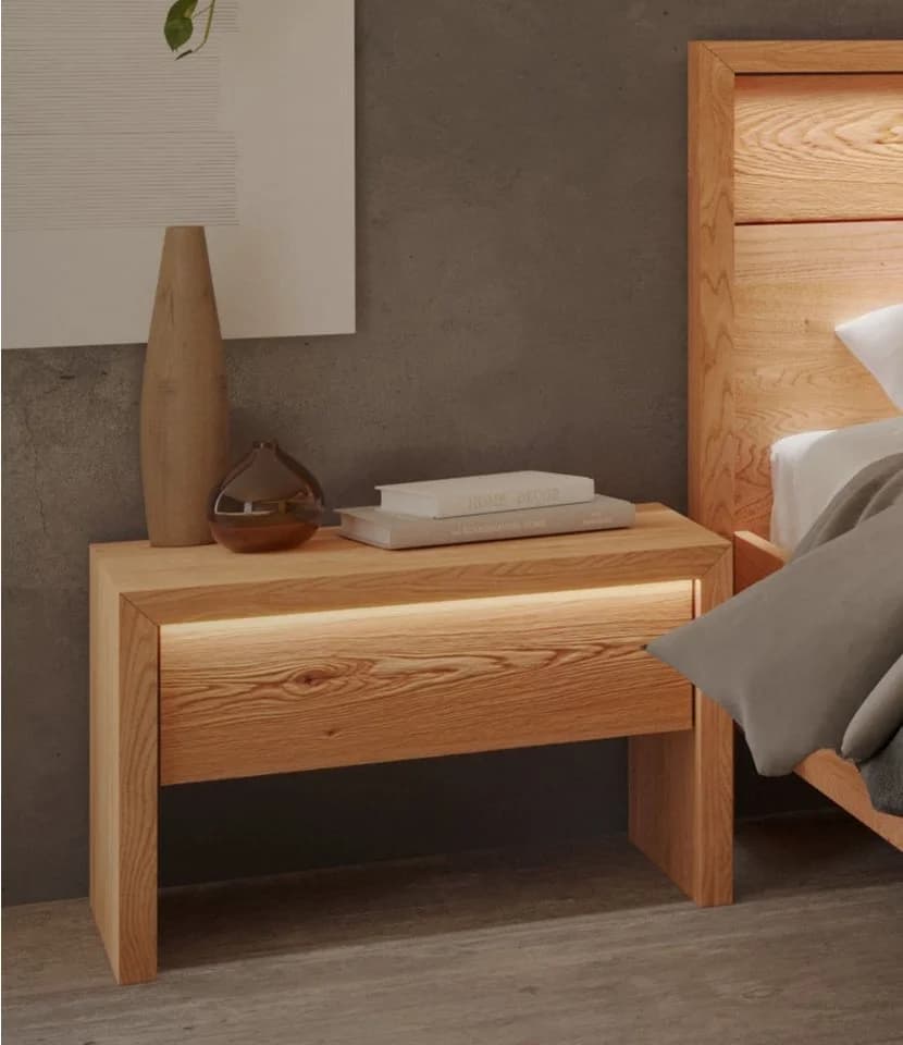 Home Affaire Nachtkonsole Léopoldine mit LED-Beleuchtung und Soft-Close - Bild 2