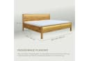Home Affaire Ambroise Massivholzbett Wildeiche Braun LED Bild 3