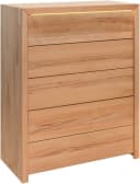 HOME AFFAIRE Léopoldine Schubkastenkommode 5 Schubladen Kernbuche Braun LED Bild 1